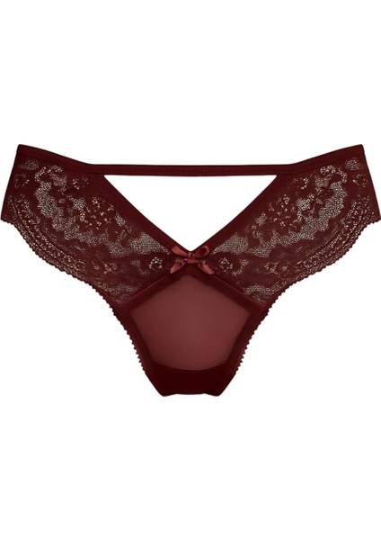 - H2735 Bikini Ön Yan Bant Orta Açık Arka Tül