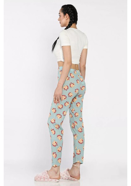 Kadın Baskılı Bel Lastikli Pijama Altı P-00017165