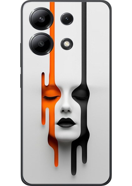 Xiaomi Redmi Note 13 Uyumlu Şeffaf Kılıf Estetik Yüz 1 Tasarımlı