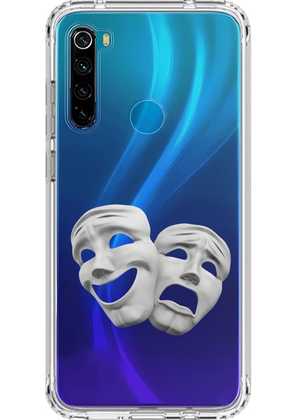 Xiaomi Redmi Note 8 Uyumlu Şeffaf Kılıf Estetik Yüz 7 Tasarımlı