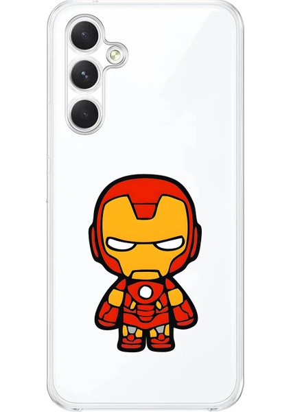 Samsung Galaxy A34 Uyumlu Şeffaf Kılıf Chibi 2 Tasarımlı