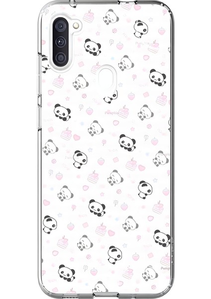 Samsung Galaxy A11 Uyumlu Şeffaf Kılıf Minies 4 Tasarımlı