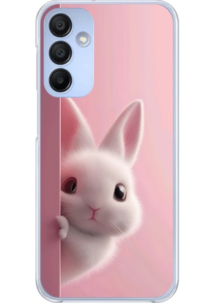 Samsung Galaxy A15 Uyumlu Şeffaf Kılıf 5 Peluş Tavşan Tasarımlı