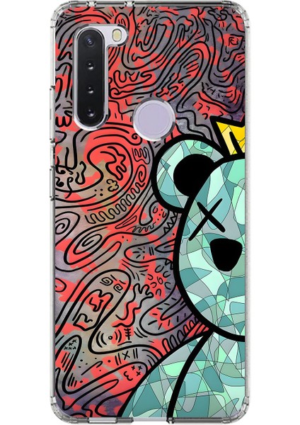 Samsung Galaxy A21 Uyumlu Şeffaf Kılıf Graffiti 12 Tasarımlı