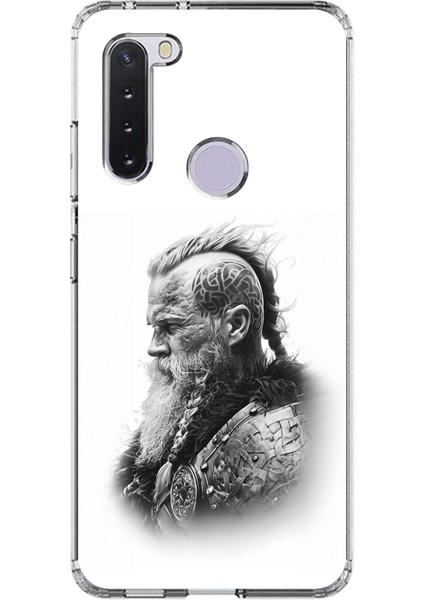 Samsung Galaxy A21 Uyumlu Şeffaf Kılıf Nordic 3 Tasarımlı