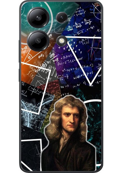 Xiaomi Redmi Note 13 Uyumlu Şeffaf Kılıf Isaac Newton Tasarımlı
