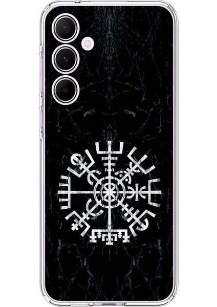 Samsung Galaxy A55 Uyumlu Şeffaf Kılıf Nordic 1 Tasarımlı