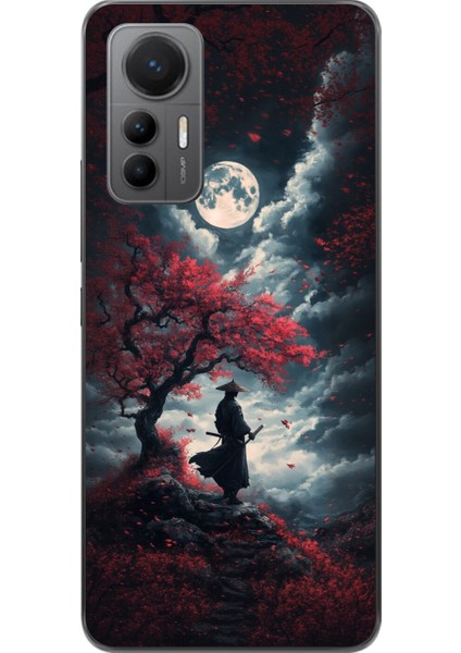 Xiaomi Mi 12 Lite Uyumlu Şeffaf Kılıf Samurai 2 Tasarımlı