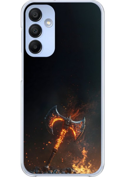 Samsung Galaxy A15 Uyumlu Şeffaf Kılıf Balta Tasarımlı