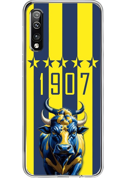 Samsung Galaxy A50 Uyumlu Şeffaf Kılıf 1907 Boğa Tasarımlı