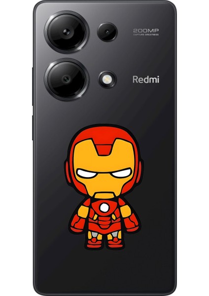 Xiaomi Redmi Note 13 Pro Uyumlu Şeffaf Kılıf Chibi 2 Tasarımlı