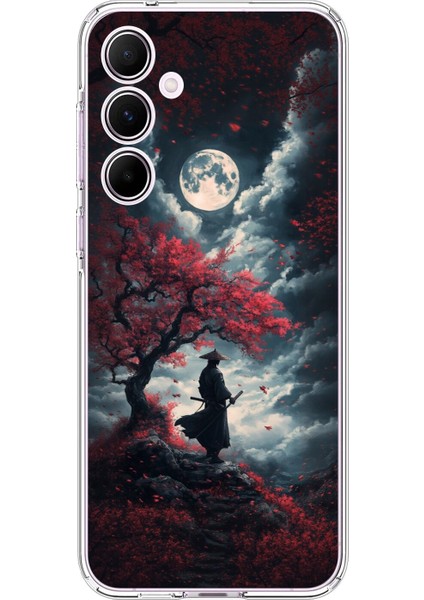 Samsung Galaxy A55 Uyumlu Şeffaf Kılıf Samurai 2 Tasarımlı