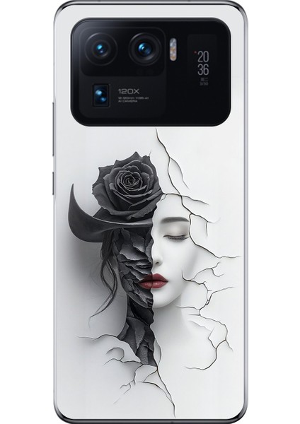 Xiaomi Mi 11 Pro Uyumlu Şeffaf Kılıf Estetik Yüz 4 Tasarımlı