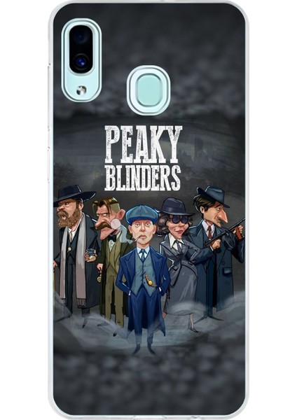 Samsung Galaxy A30 Uyumlu Şeffaf Kılıf Peaky Blinders Tasarımlı