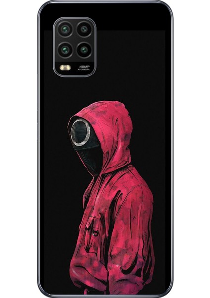 Xiaomi Mi 10 Lite Uyumlu Şeffaf Kılıf Squid Game Tasarımlı