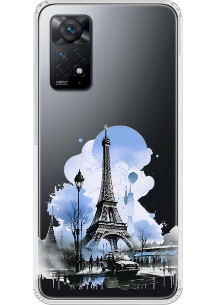 Xiaomi Redmi Note 11 Pro Uyumlu Şeffaf Kılıf Paris 2 Tasarımlı