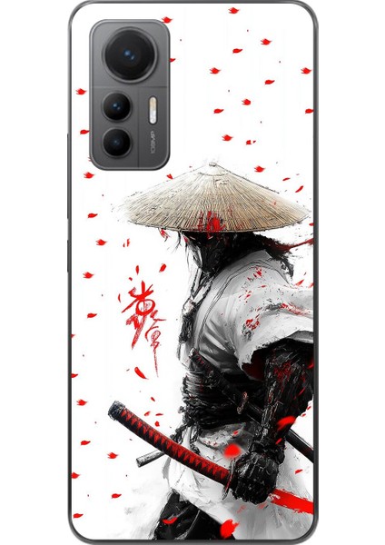 Xiaomi Mi 12 Lite Uyumlu Şeffaf Kılıf Samurai 1 Tasarımlı