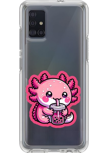 Samsung Galaxy A51 Uyumlu Şeffaf Kılıf New Minies 4 Tasarımlı