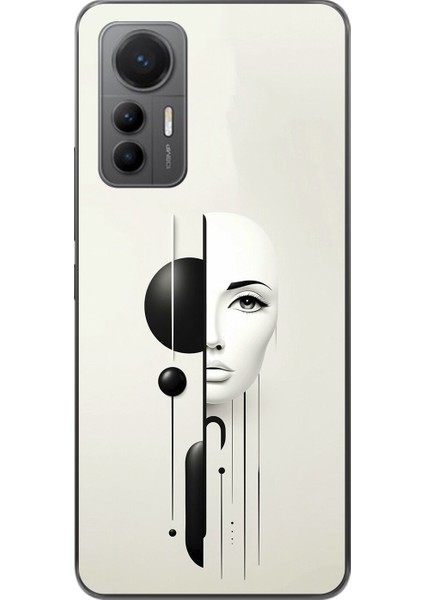 Xiaomi Mi 12 Lite Uyumlu Şeffaf Kılıf Estetik Yüz 2 Tasarımlı