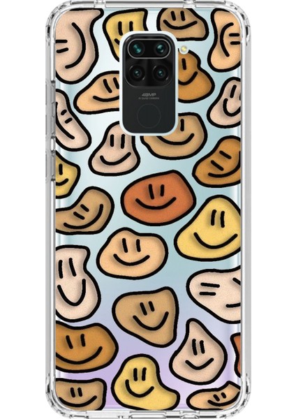 Xiaomi Redmi Note 9 Uyumlu Şeffaf Kılıf Wallpaper 8 Tasarımlı
