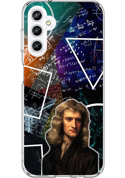 Samsung Galaxy A25 Uyumlu Şeffaf Kılıf Isaac Newton Tasarımlı