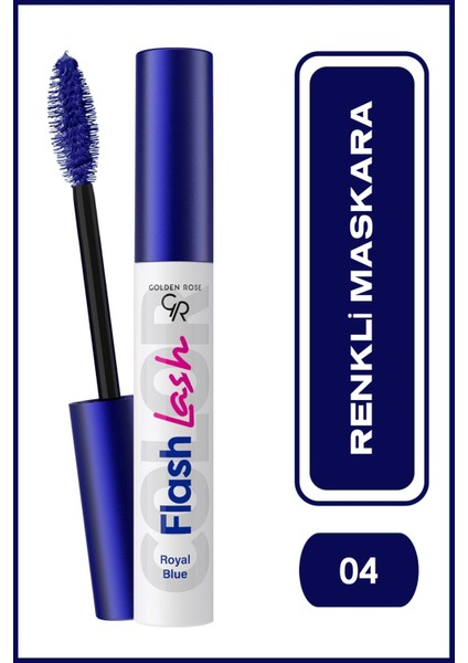 Flash Lash Colered Mascara No:04 Royal Blue - Renkli Maskara - 8691190515751
