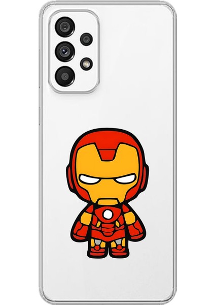 Samsung Galaxy A73 Uyumlu Şeffaf Kılıf Chibi 2 Tasarımlı