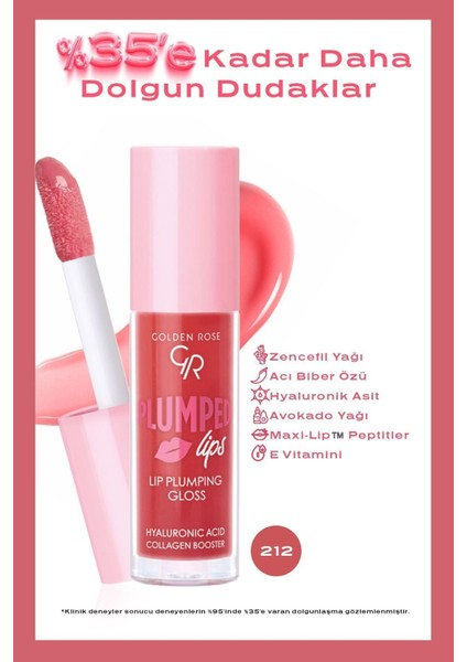 Plumped Lips Lip Plumping Gloss No: 212 - Dolgunlaştırıcı Dudak Parlatıcısı - 8691190528584