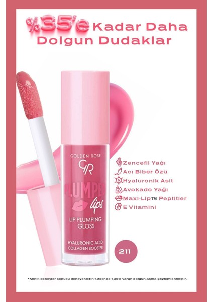 Plumped Lips Lip Plumping Gloss No: 211 - Dolgunlaştırıcı Dudak Parlatıcısı - 8691190528577