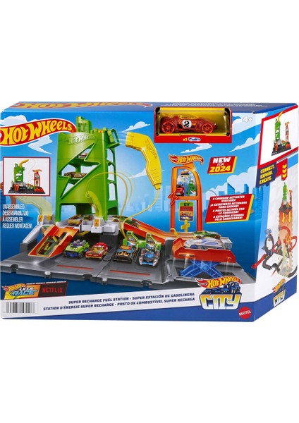 Hot Wheels Elektrikli Araç Şarj Istasyonu Oyun Seti HTN79