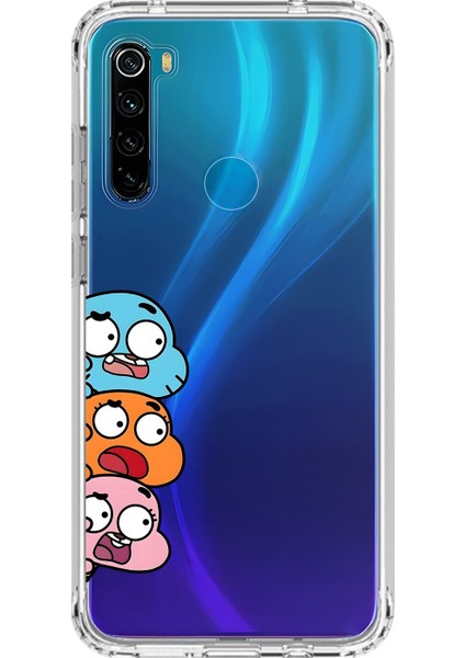 Xiaomi Redmi Note 8 Uyumlu Şeffaf Kılıf Cartoon 6 Tasarımlı