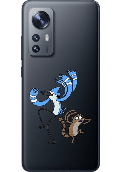Xiaomi Mi 12 Pro Uyumlu Şeffaf Kılıf Cartoon 13 Tasarımlı