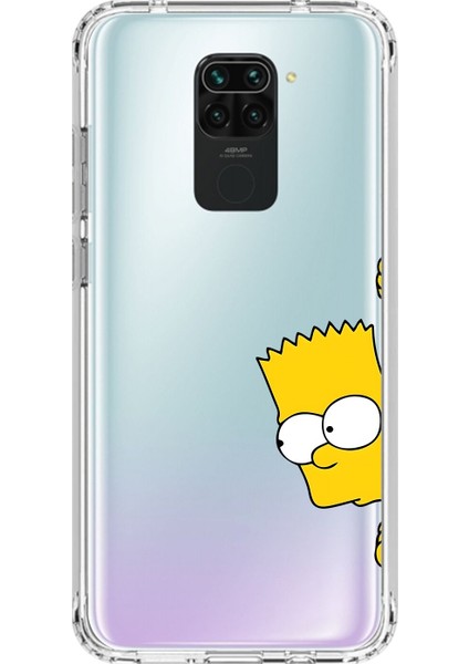Xiaomi Redmi Note 9 Uyumlu Şeffaf Kılıf Cartoon 16 Tasarımlı