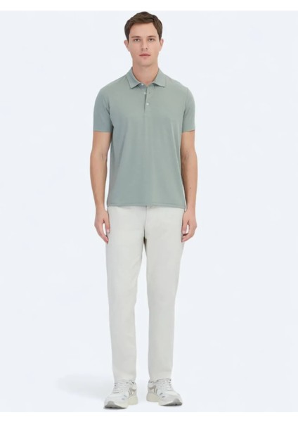 Haki Düz Çevre Dostu Polo Yaka T-Shirt fiyatları