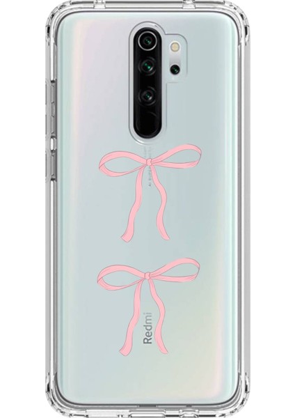Xiaomi Redmi Note 8 Pro Uyumlu Şeffaf Kılıf Kurdele 1 Tasarımlı