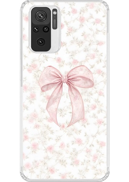 Xiaomi Redmi Note 10 Uyumlu Şeffaf Kılıf Kurdele 2 Tasarımlı