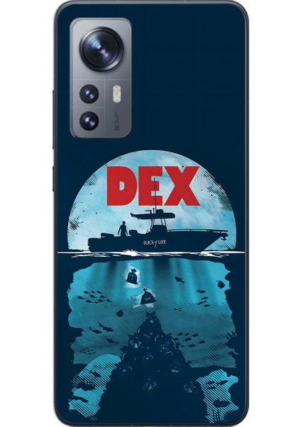 Xiaomi Mi 12 Pro Uyumlu Şeffaf Kılıf Dexter Tasarımlı
