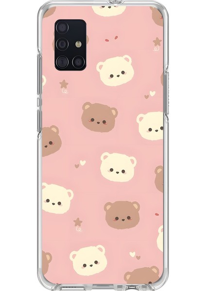Samsung Galaxy A51 Uyumlu Şeffaf Kılıf Minies 1 Tasarımlı