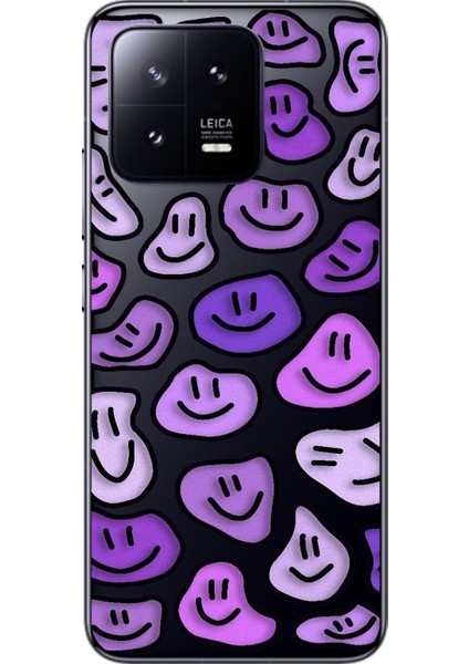 Xiaomi Mi 13 Uyumlu Şeffaf Kılıf Wallpaper 6 Tasarımlı