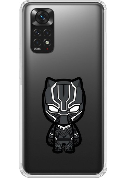 Xiaomi Redmi Note 11 Uyumlu Şeffaf Kılıf Chibi 6 Tasarımlı