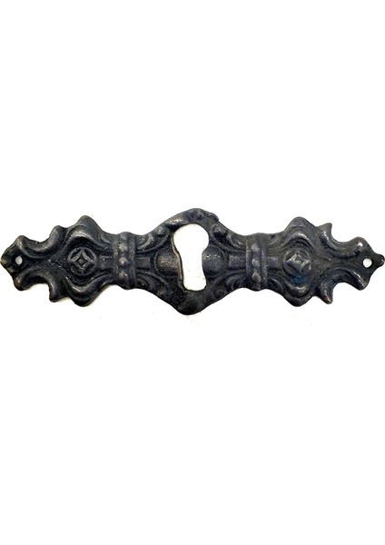 Antika Tarz Dekoratif Pirinç Anahtar Ağızlığı - 28X104MM, Oksit