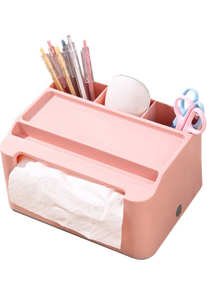 Mendil Saklama Kutusu, Çekmeceli Çalışma Masası Düzenleyici, Kırtasiye Düzenleyici Tepsi B ile Uzaktan Tutucu Mendil Kutusu (Yurt Dışından)