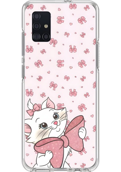 Samsung Galaxy A51 Uyumlu Şeffaf Kılıf Minies 5 Tasarımlı