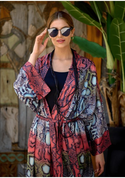 Yılan Desen Kimono