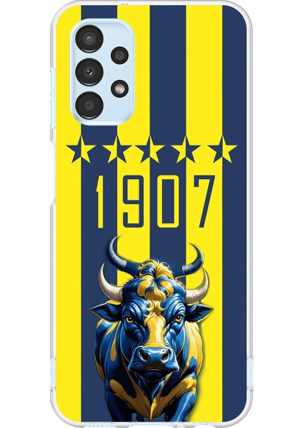 Samsung Galaxy A13 Uyumlu Şeffaf Kılıf 1907 Boğa Tasarımlı