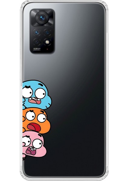 Xiaomi Redmi Note 11 Pro Uyumlu Şeffaf Kılıf Cartoon 6 Tasarımlı