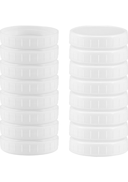 16 Paket Geniş Ağızlı Kavanoz Kapakları, Konserve Kavanozları Için Plastik Saklama Kapakları, Sızdırmaz ve Çizilmeye Karşı Dayanıklı Yüzey (Yurt Dışından) modelleri