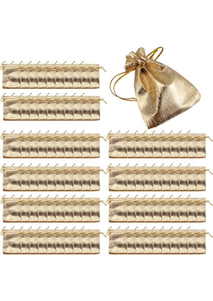 100 Adet Altın Varak Organze Çanta Şeker Hediye Çantaları Noel Dekorasyonu Düğün Partisi Hediyelik Kese Hediye Paketleme Çantaları Bağcıklı Kese 7X9CM (Yurt Dışından) fiyatları