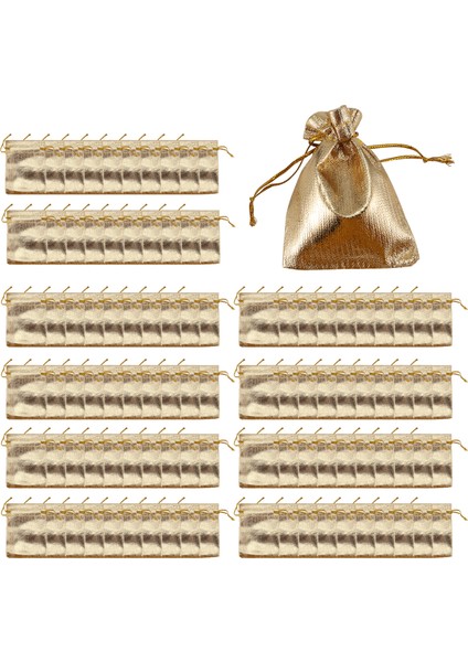 100 Adet Altın Varak Organze Çanta Şeker Hediye Çantaları Noel Dekorasyonu Düğün Partisi Hediyelik Kese Hediye Paketleme Çantaları Bağcıklı Kese 7X9CM (Yurt Dışından) modelleri