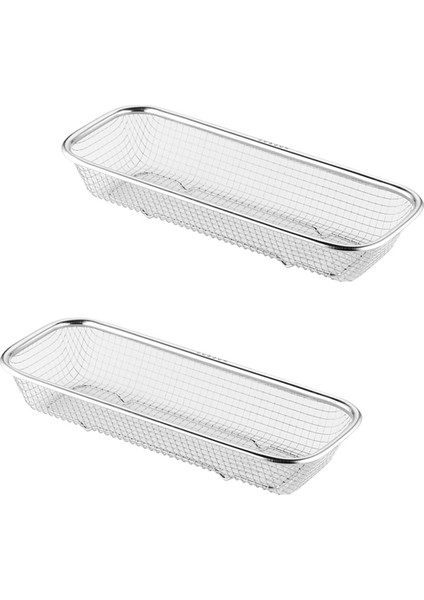 Mutfak Eşyası Kurutma Rafı 2 Paket Paslanmaz Çelik Mutfak Eşyası Tutucu Kompakt Bulaşık Rafı Çubuklar Kaşıklar Süzgeç Sepet Düzenleyici (Yurt Dışından)